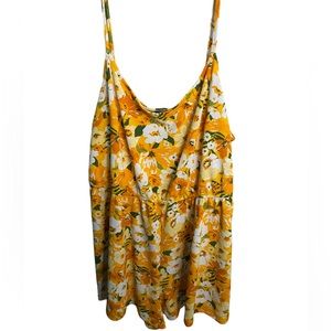 Divided floral romper